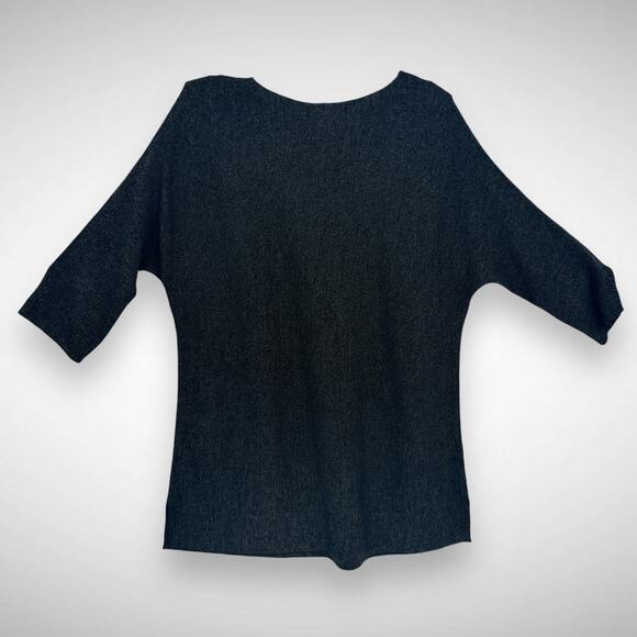 Eileen Fisher System Knit Wool Blend Sweater Top Size Medium Quarter Sleeve - Picture 6 of 6
